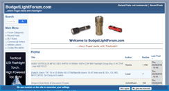 Desktop Screenshot of budgetlightforum.com