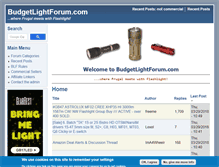 Tablet Screenshot of budgetlightforum.com